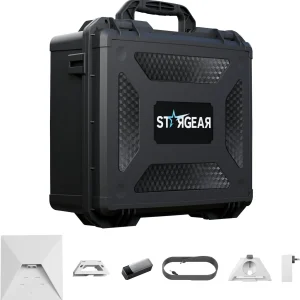 Starlink Mini Hard Case, Waterproof Protective Carrying Case for Starlink Mini Dish Kit, Power Supply, Cables & Accessories Compatible with Anker for RV Travel Camping
