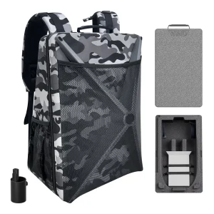 Starlink Gen 2 Travel Backpack, Waterproof Hard Storage Case with Removable Camo Outer Bag for Starlink Actuated V2